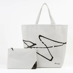 Tote Bag - Negro sobre Blanco