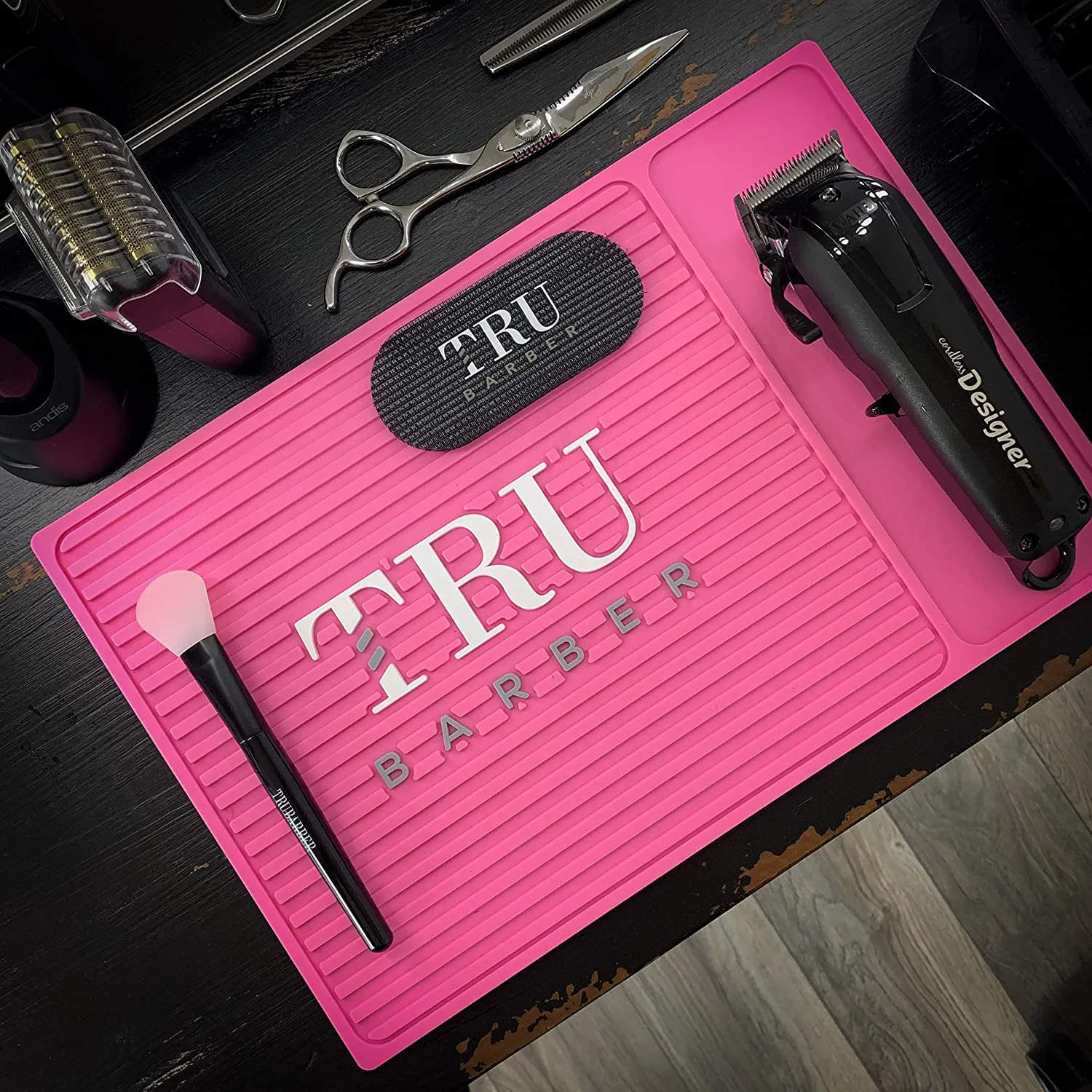 TruBarber mini organizer barber station Mat 14”x9” – mulitple colors