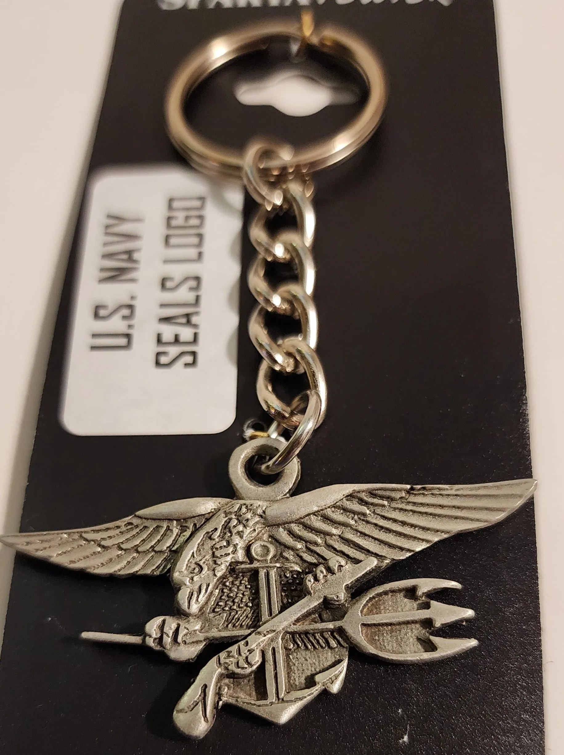 U.S. Navy (USN) Seals Logo Pewter Keychain
