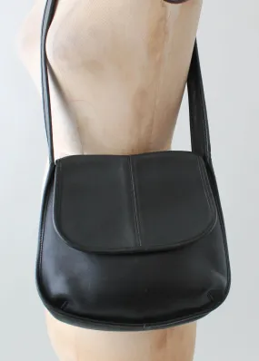 Vintage Coach Black Ergo Flap Purse