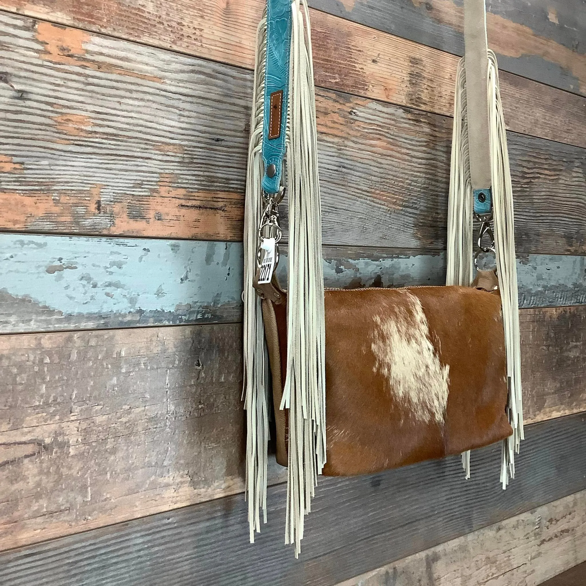 Western Mini Leather Fringe Strap 48" #22171