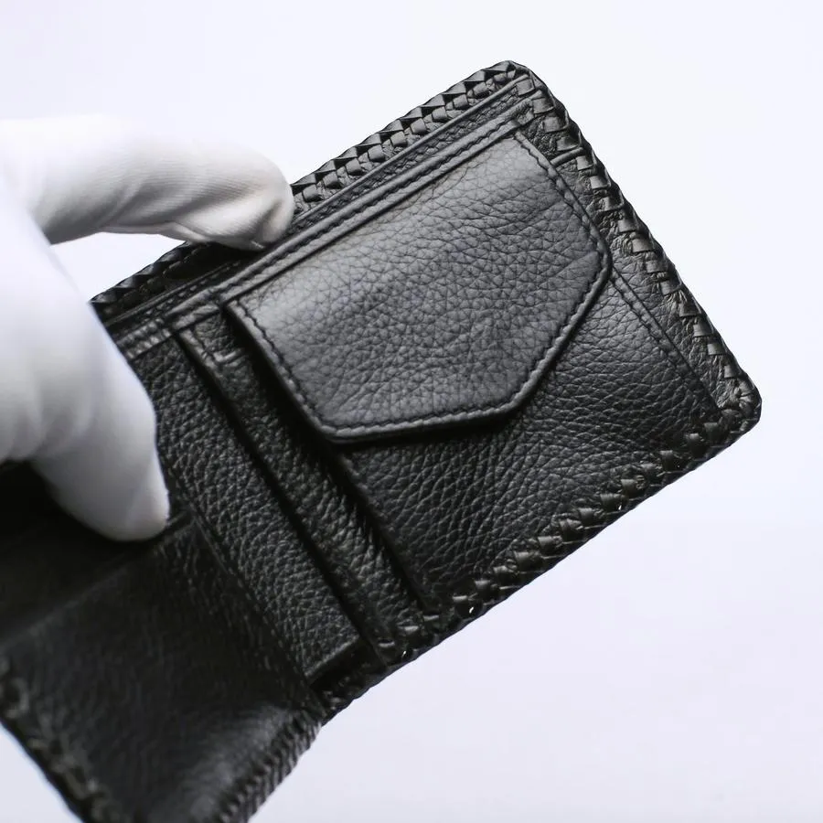 White Leather Scorpion Stingray Biker Wallets