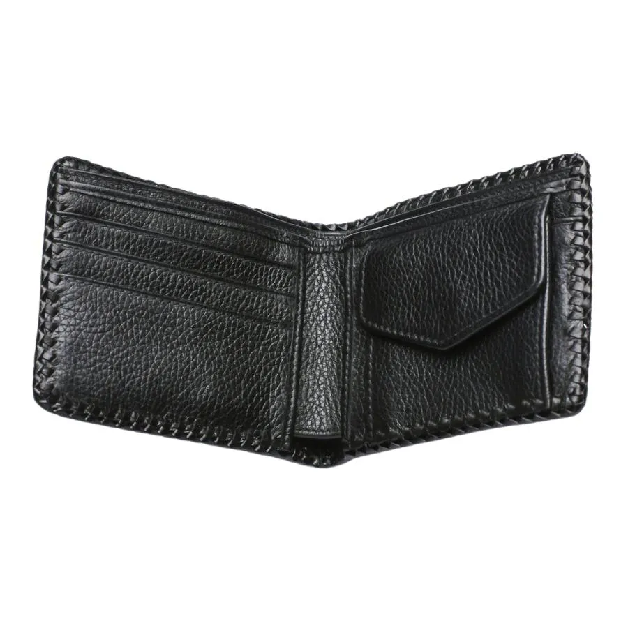 White Leather Scorpion Stingray Biker Wallets