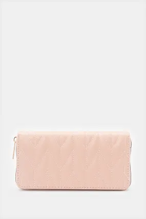 Women Pink Quilted Purse