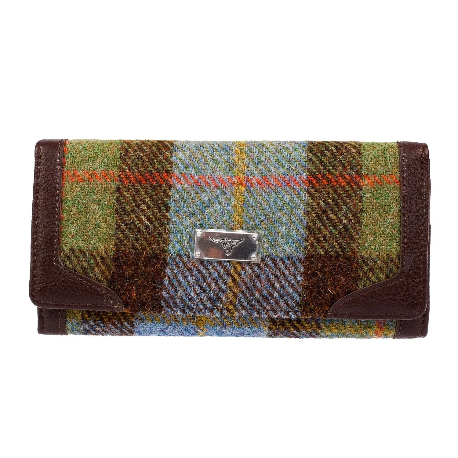 Women's Harris Tweed Bute Long Purse Gunn Tartan