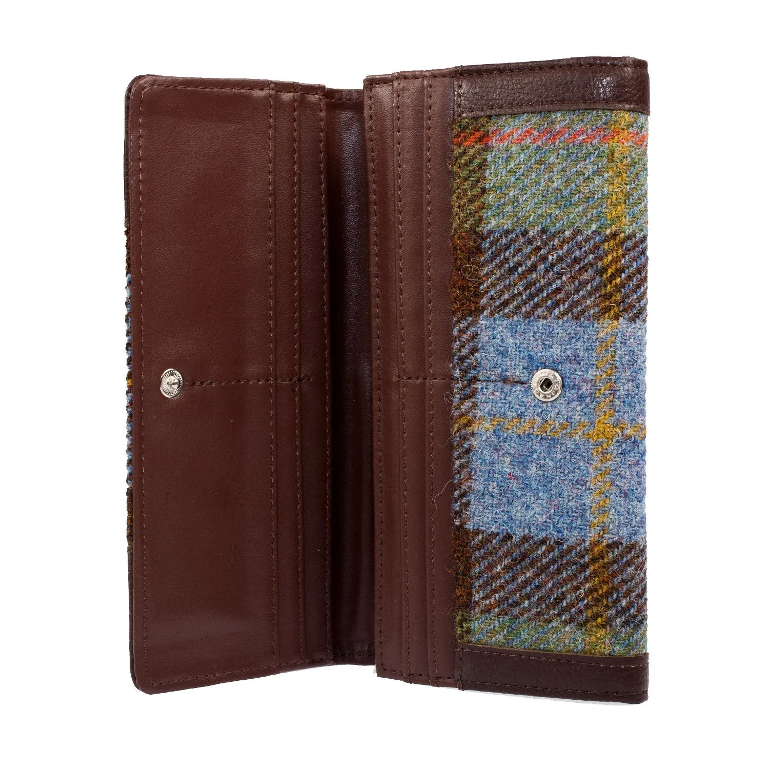 Women's Harris Tweed Bute Long Purse Gunn Tartan